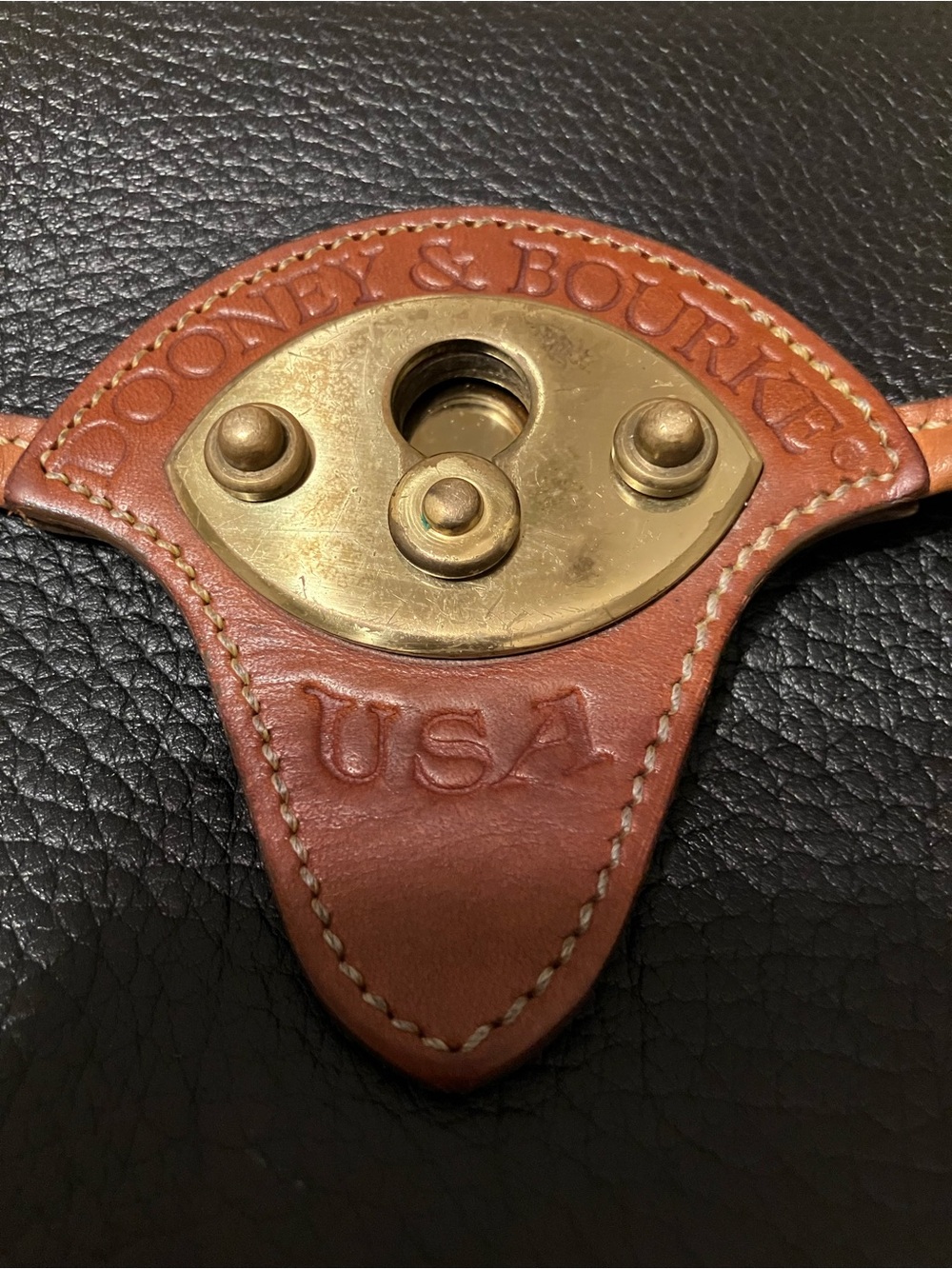 Vintage Dooney and Bourke Large R7 Spectator Crossbody Cavalry Bag - Picture 11 of 16